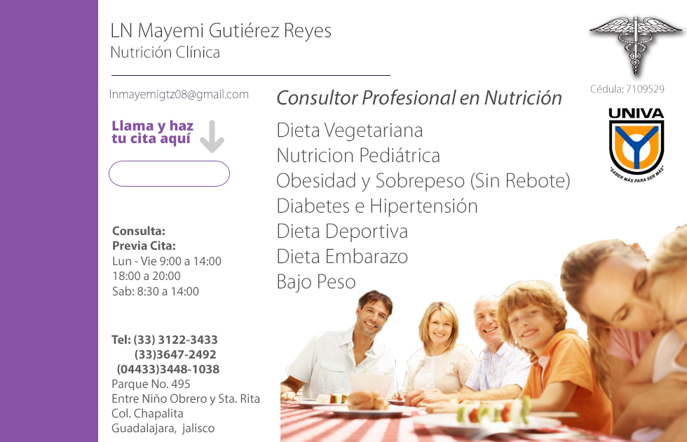 LN Mayemi Gutiérrez Reyes Nutrióloga Guadalajara, Jalisco