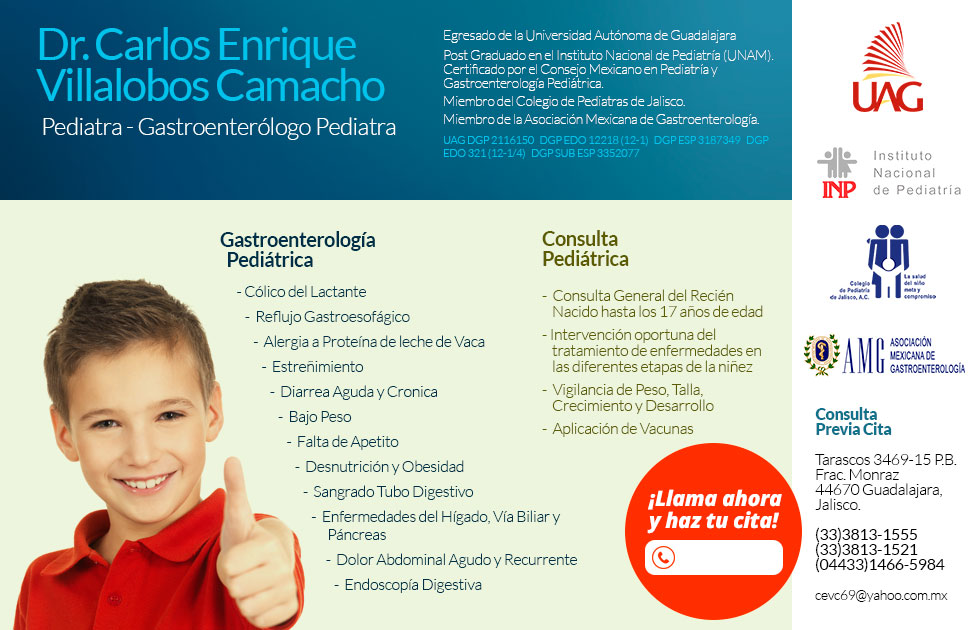 Dr Carlos Enrique Villalobos Camacho Gastroenterologo Pediatra