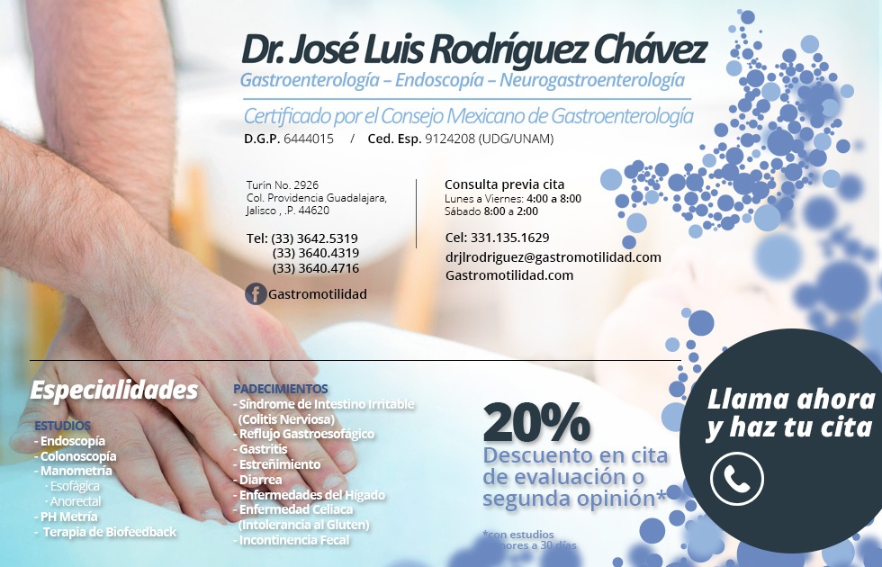 Dr Jose Luis Rodriguez Chavez Gastroenterologo Guadalajara Jalisco Mexico