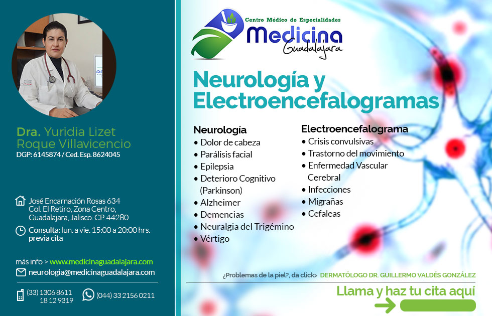 Dra. Yuridia Liset Roque Villavicencio Neurologo Guadalajara